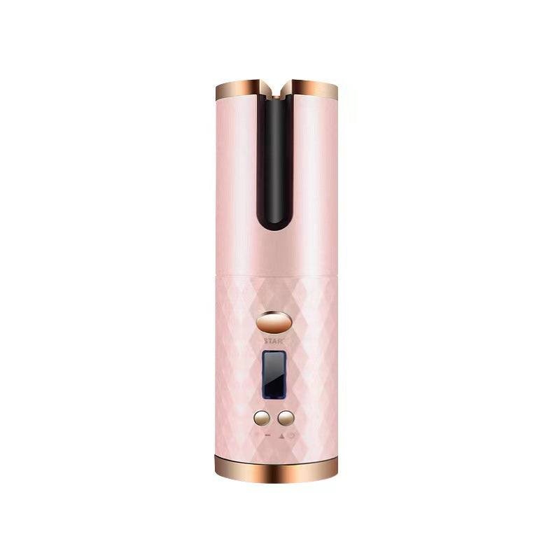 Cordless Automatic Hair Curler Pink